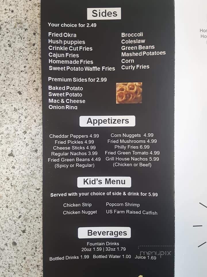 Grill House Seafood & Burgers - Stuttgart, AR menu_pic
