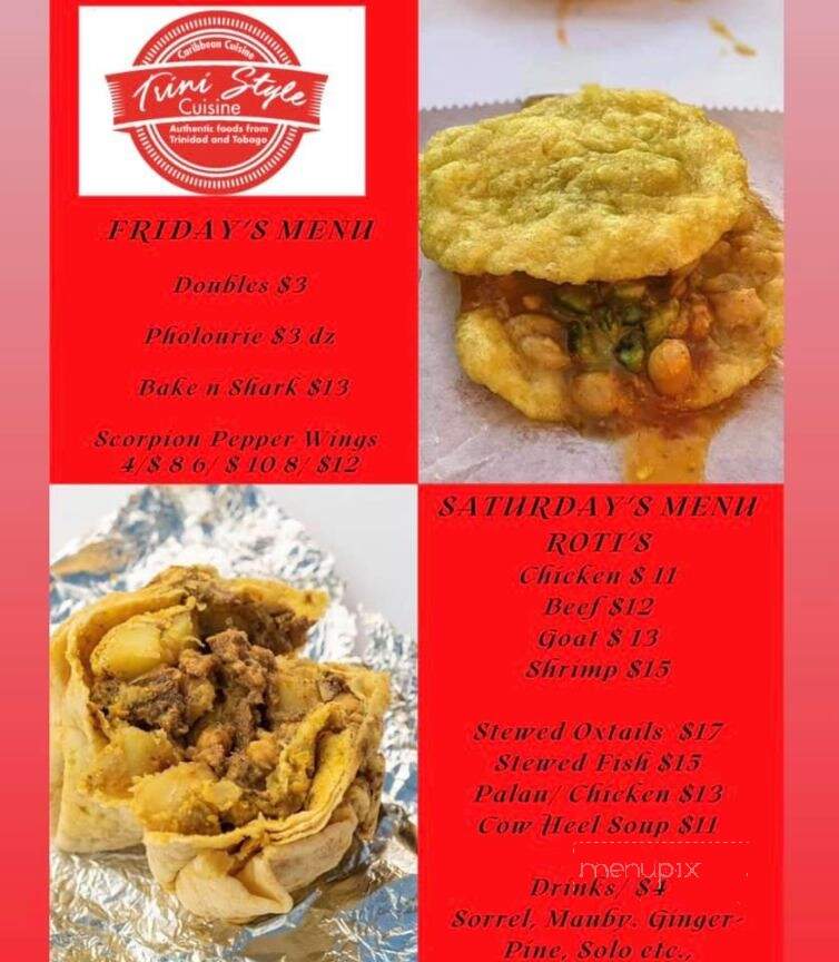 TriniStyle Cuisine - Los Angeles, CA menu_pic