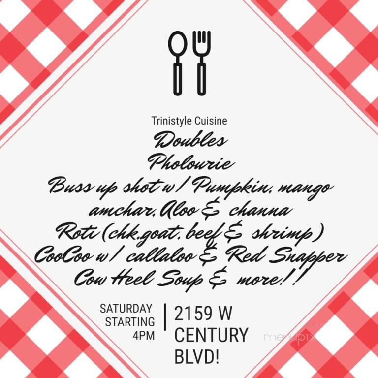 TriniStyle Cuisine - Los Angeles, CA menu_pic