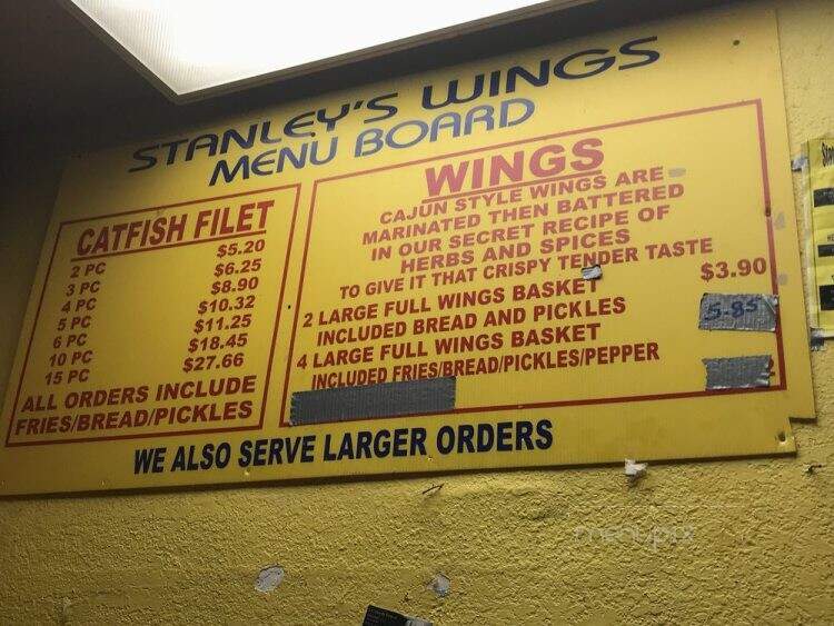 Stanley's Catfish Inn - Dallas, TX menu_pic