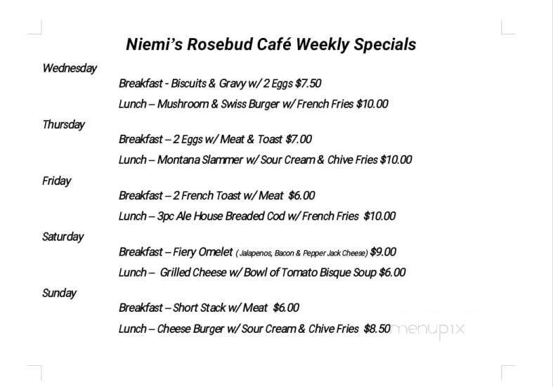 Rosebud Cafe - Absarokee, MT