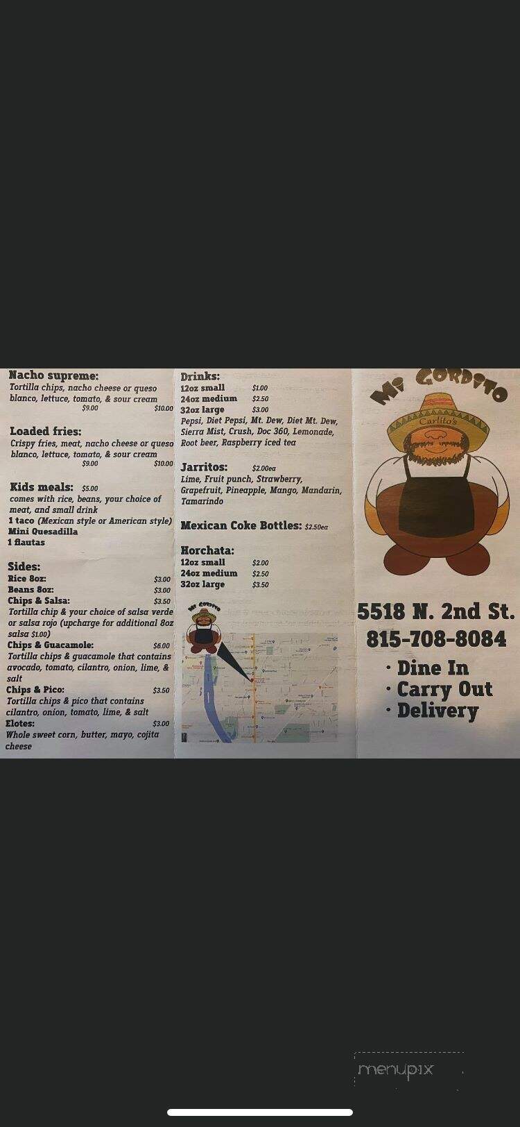 Mi Gordito - Loves Park, IL menu_pic