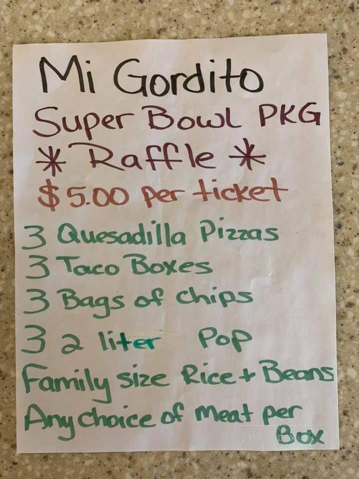 Mi Gordito - Loves Park, IL menu_pic