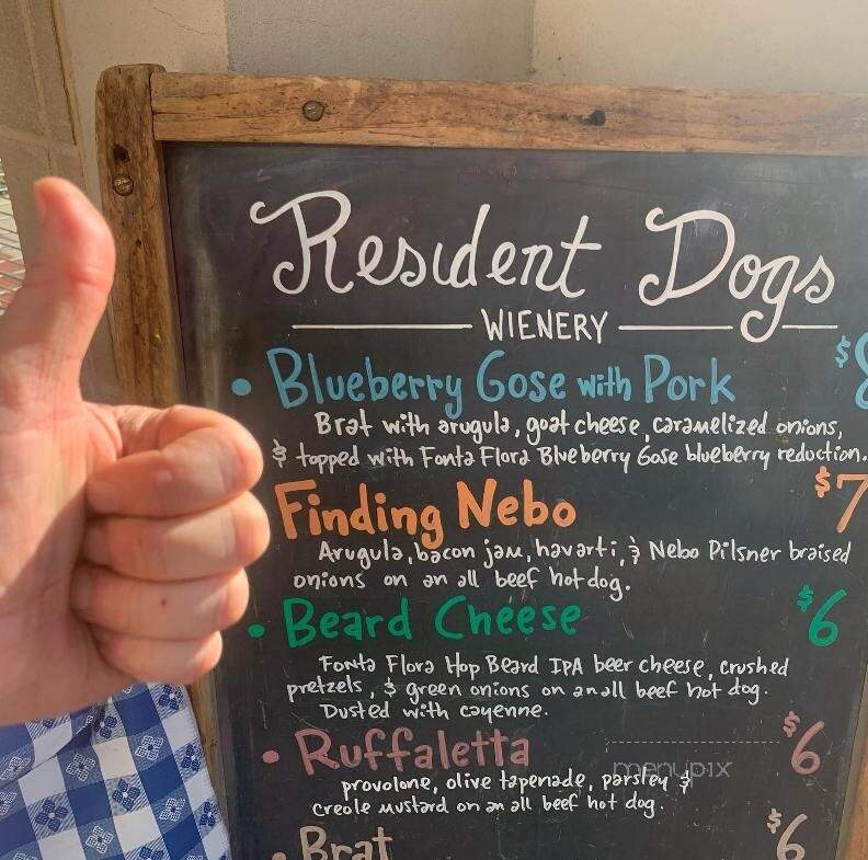 Resident Dogs - Greenville, SC menu_pic