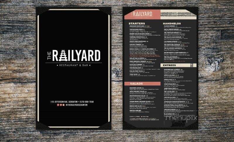 The Railyard - Scranton, PA menu_pic