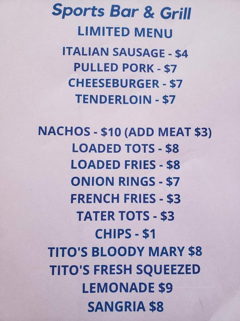 Catch 22 Sports Bar and Grill - Liberty, MO menu_pic
