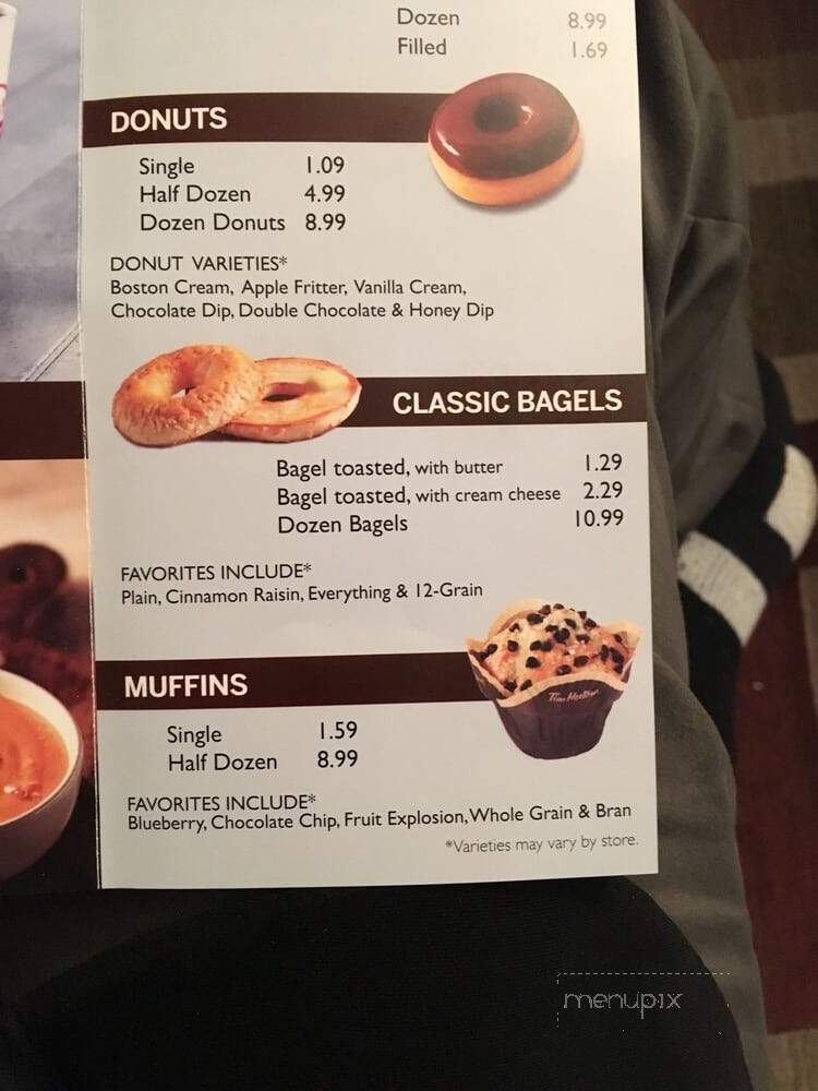 Tim Hortons - Stratford, NJ menu_pic