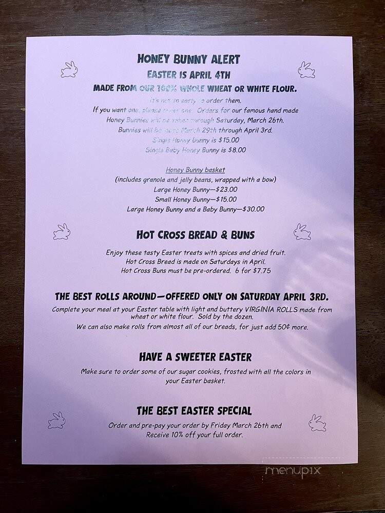 Great Harvest Bread Co. - Vernon, CT menu_pic