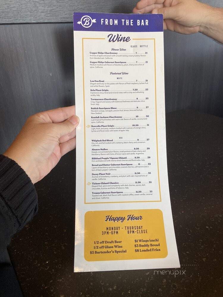 Buddy's Pizza - Lansing, MI menu_pic