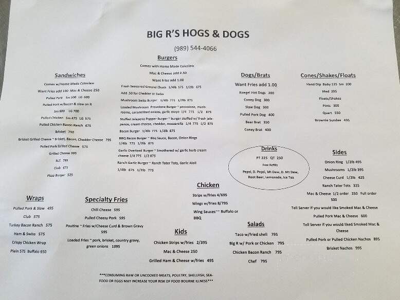 Big R's Hogs & Dogs - Farwell, MI