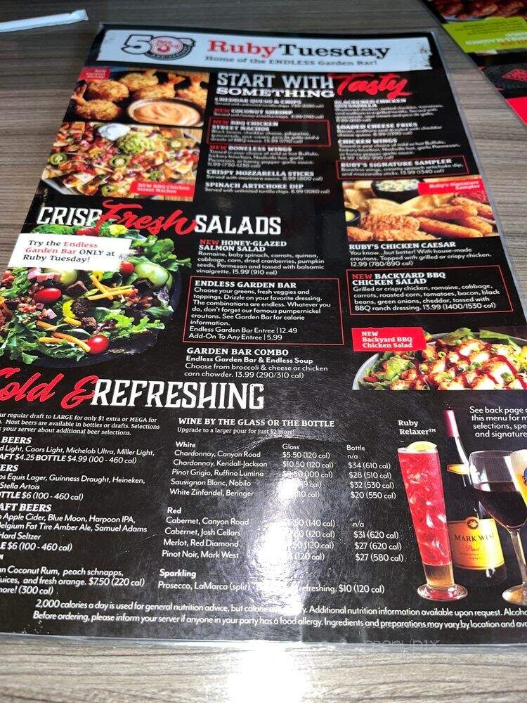 Ruby Tuesday - Gillette, WY menu_pic