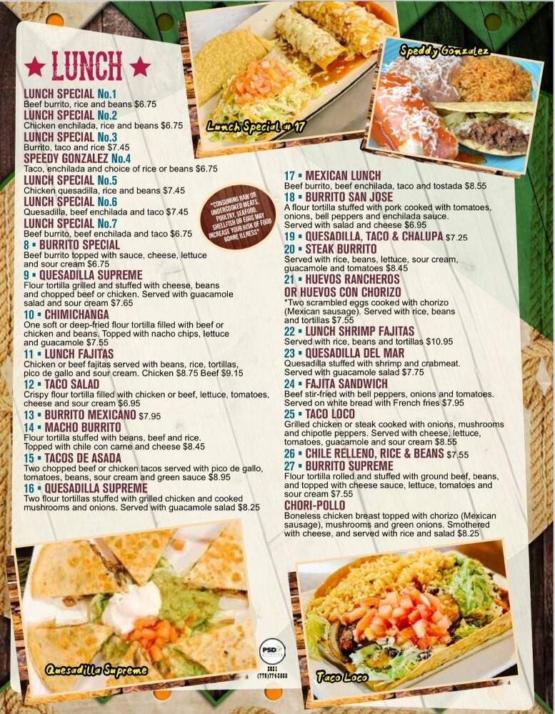 Rodeo Mexican Restaurant - Headland, AL menu_pic