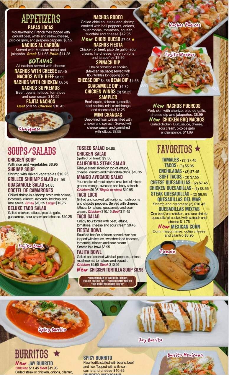 Rodeo Mexican Restaurant - Headland, AL menu_pic