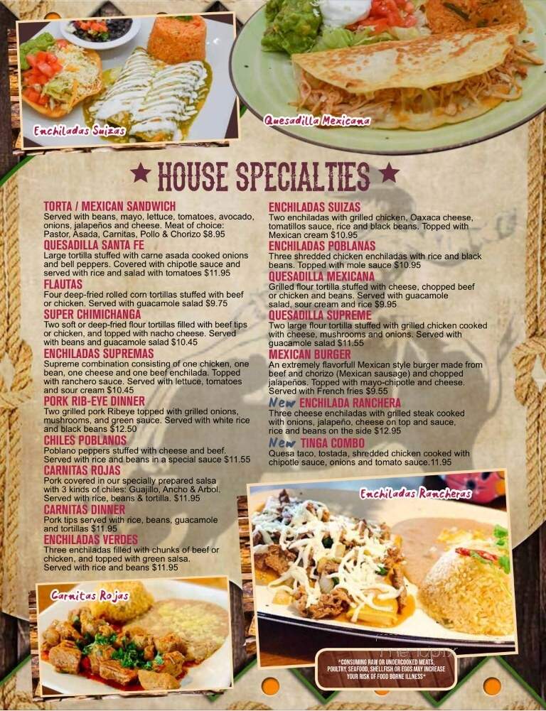 Rodeo Mexican Restaurant - Headland, AL menu_pic