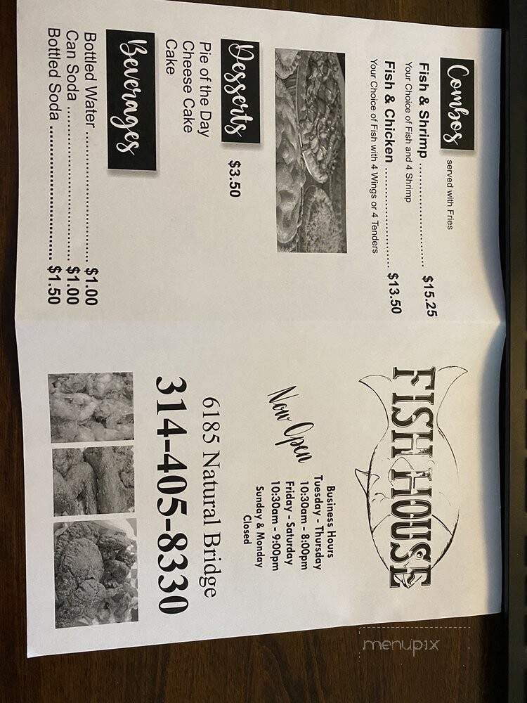 Fish House - St. Louis, MO menu_pic
