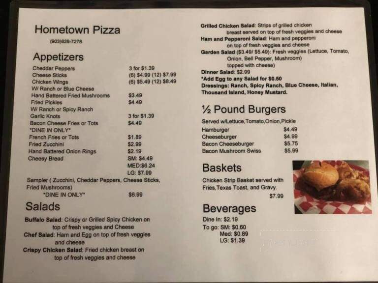 Hometown Pizza - Jewett, TX
