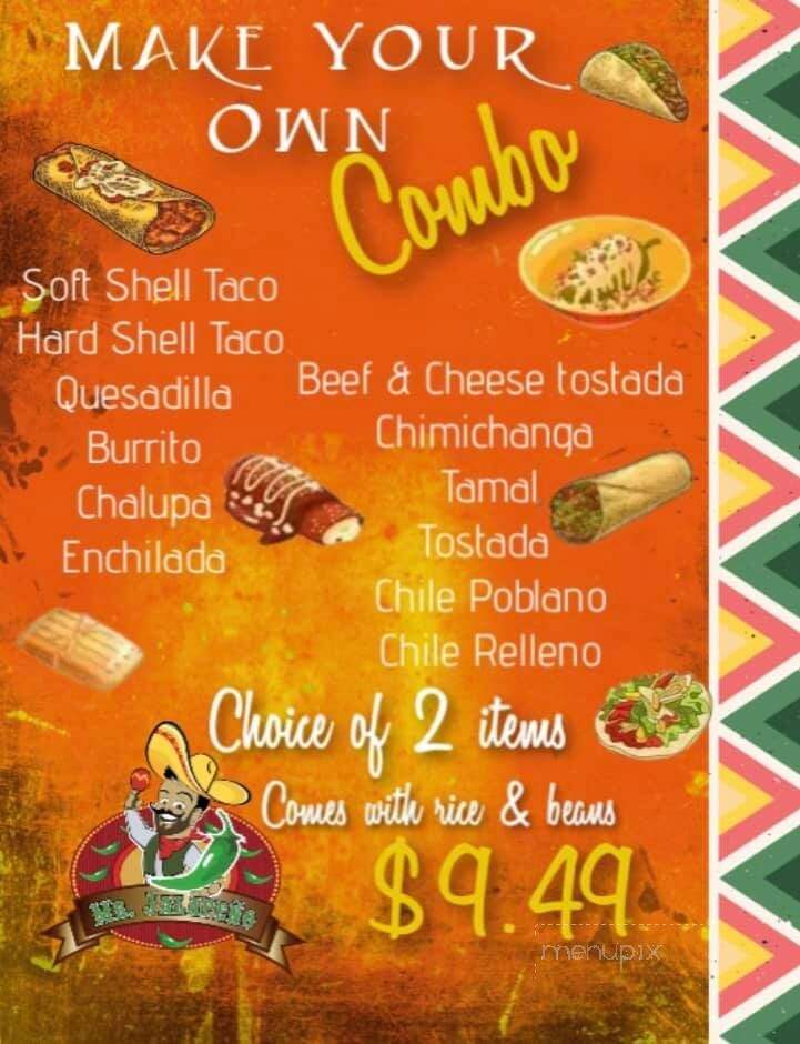 Mr. Jalapeno - Simpsonville, SC menu_pic