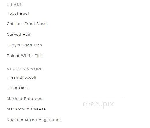 Luby's - Pharr, TX menu_pic