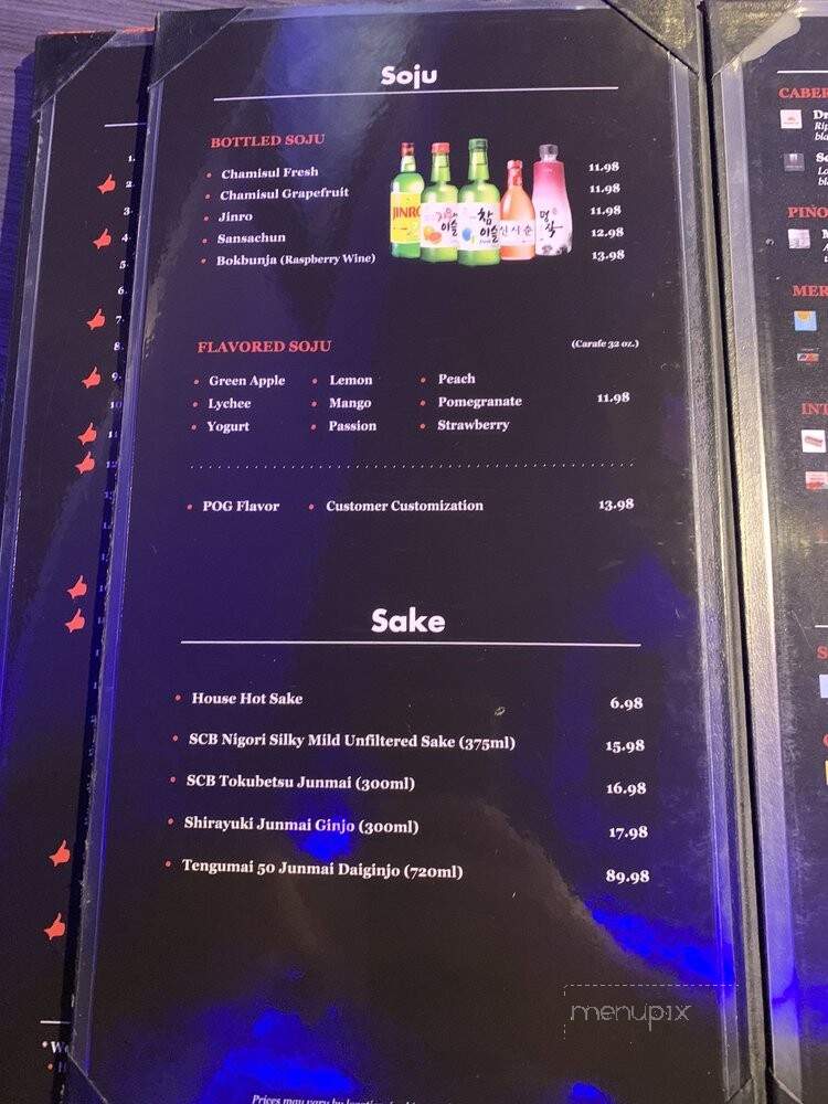 Gen Korean BBQ House - Aiea, HI menu_pic