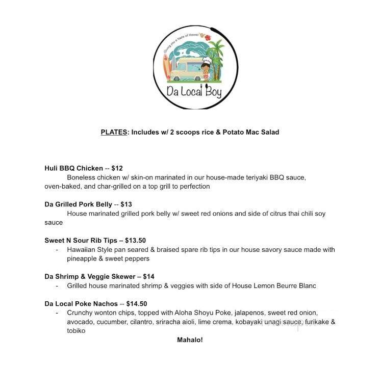 Da Local Boy - Waukegan, IL menu_pic