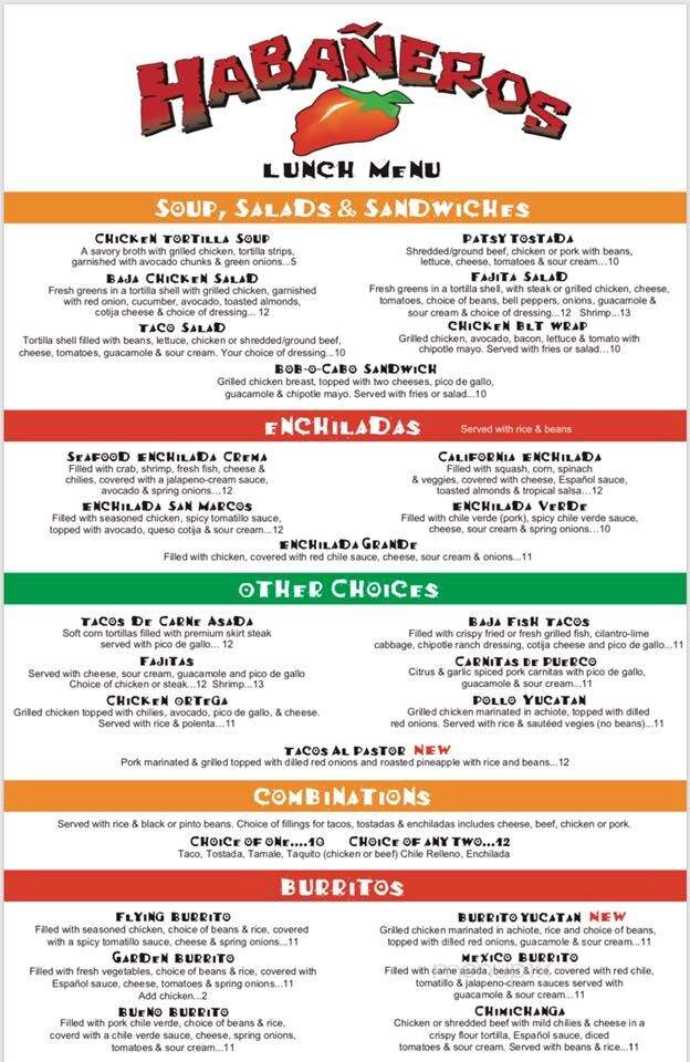 El Paraiso - Medford, OR menu_pic