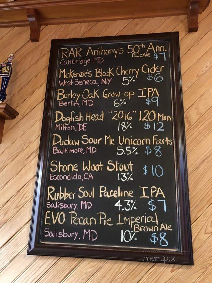 Anthony's Beer Wine & Deli - Ocean City, MD menu_pic