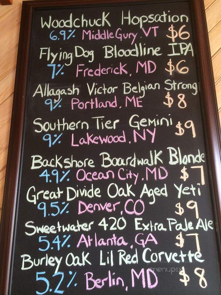 Anthony's Beer Wine & Deli - Ocean City, MD menu_pic