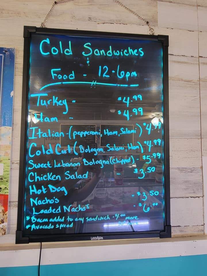 Fractured Banana Ice Cream Shop - Hancock, MD menu_pic