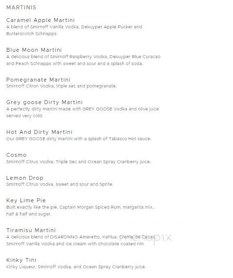 Ground Round Grill & Bar - Worthington, MN menu_pic