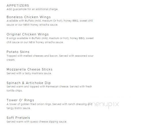 Ground Round Grill & Bar - Worthington, MN menu_pic