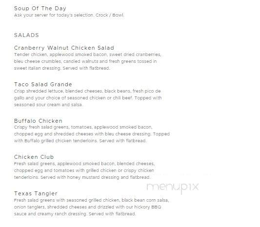 Ground Round Grill & Bar - Worthington, MN menu_pic