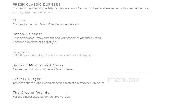 Ground Round Grill & Bar - Worthington, MN menu_pic