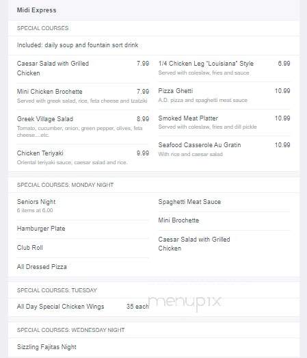 La Barbie's Restaurant - Dorval, QC menu_pic