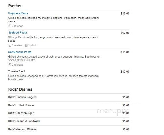 Aubrey's - Lenoir City, TN menu_pic
