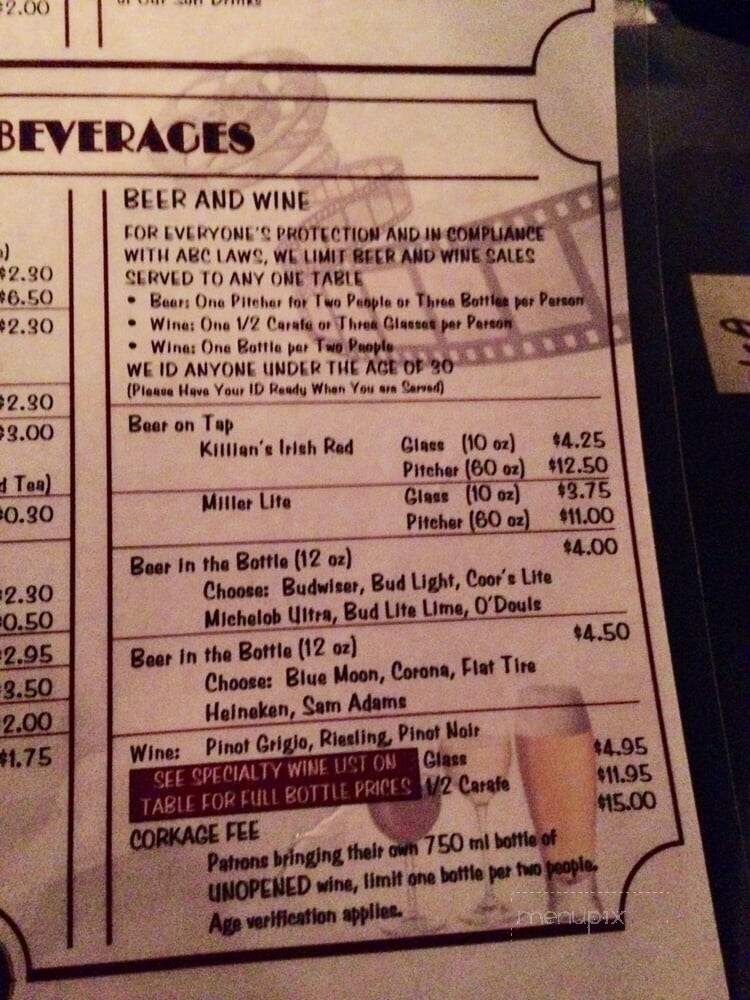 Commodore Theatre - Portsmouth, VA menu_pic