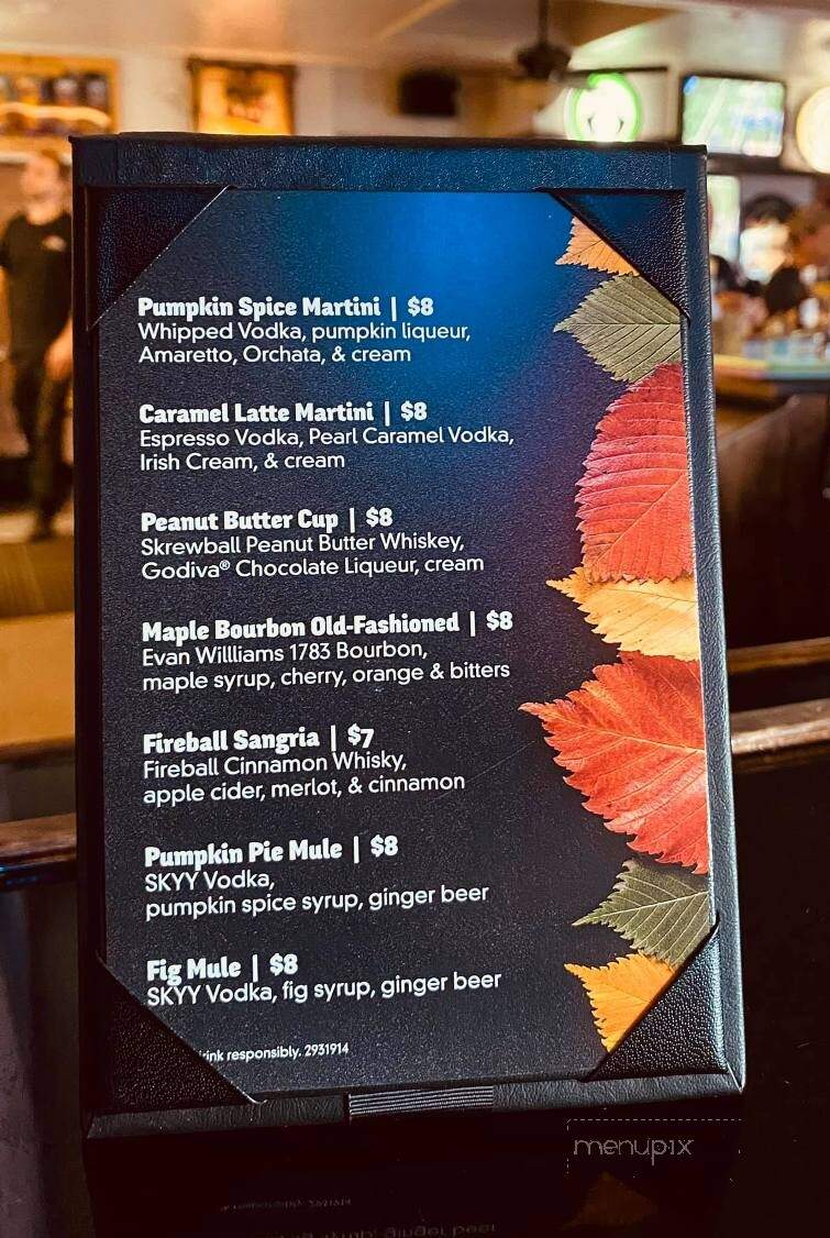 Jaffre's Restaurant & Bar & Six Pack - Greensburg, PA menu_pic