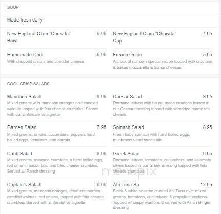 Captain's Table - Monroe, NY menu_pic