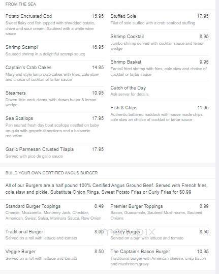 Captain's Table - Monroe, NY menu_pic