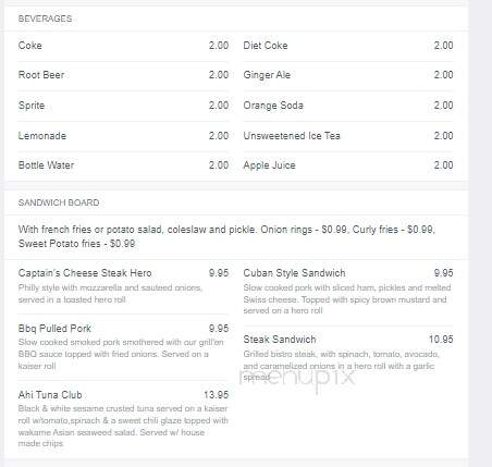 Captain's Table - Monroe, NY menu_pic
