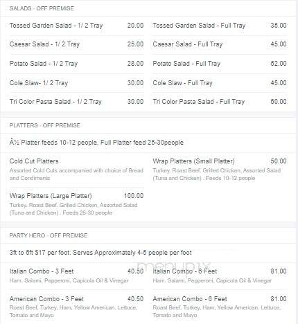 Captain's Table - Monroe, NY menu_pic