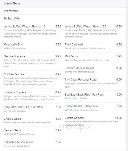Captain's Table - Monroe, NY menu_pic