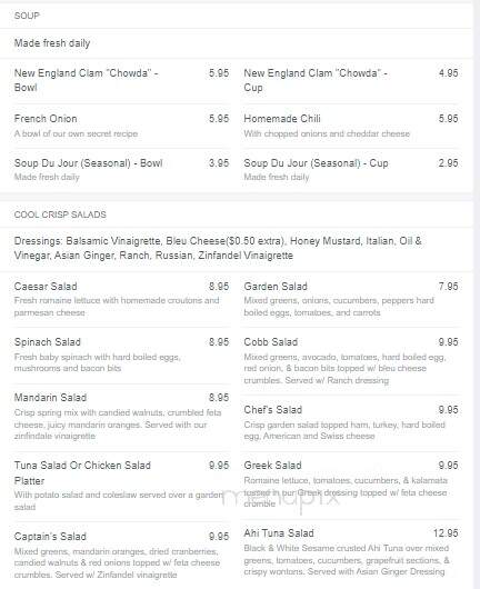 Captain's Table - Monroe, NY menu_pic