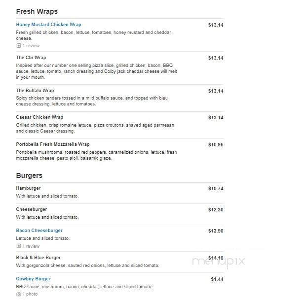 Antonio's Pizza - Newport, RI menu_pic