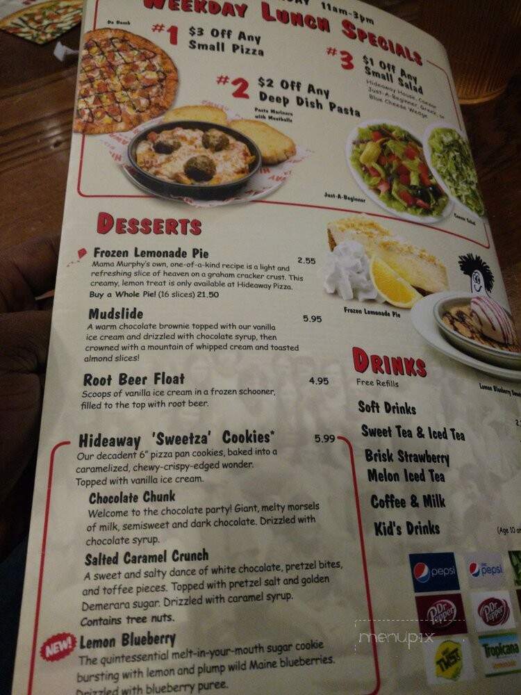 Hideaway Pizza - Moore, OK menu_pic