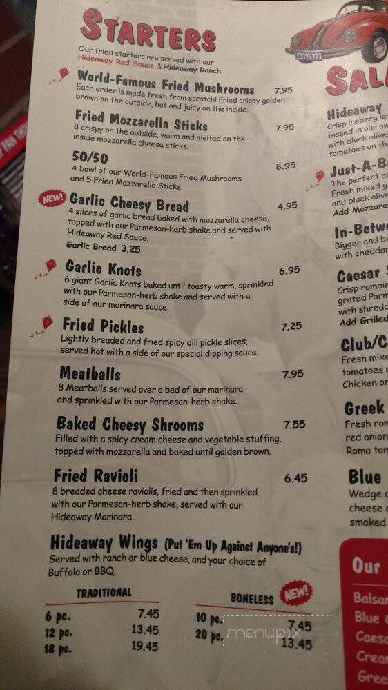 Hideaway Pizza - Moore, OK menu_pic
