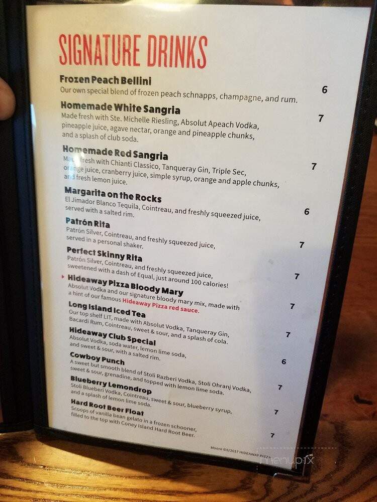 Hideaway Pizza - Moore, OK menu_pic