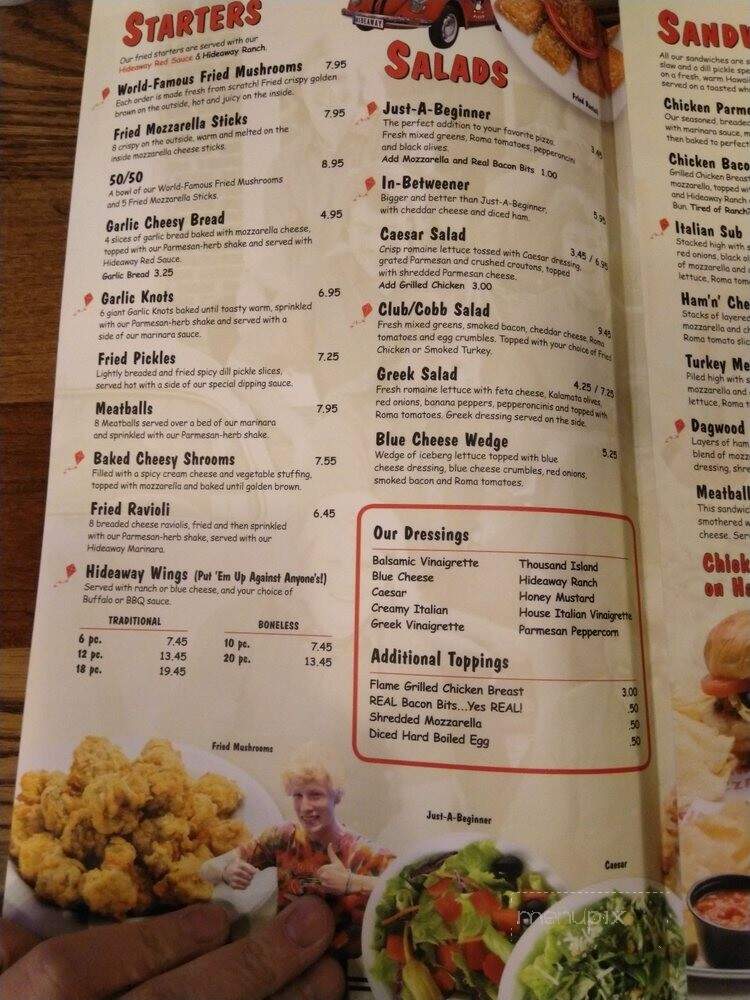Hideaway Pizza - Moore, OK menu_pic