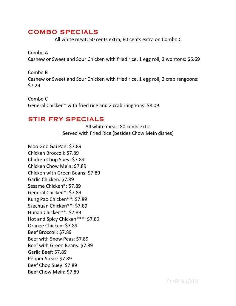 Peking House - Springfield, MA menu_pic