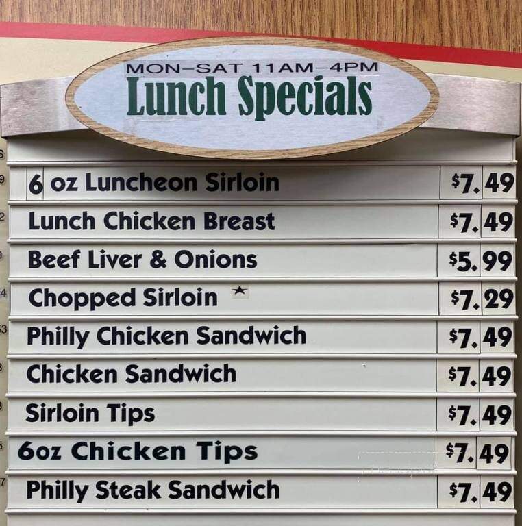 Western Sizzlin Steak & More - Spruce Pine, NC menu_pic