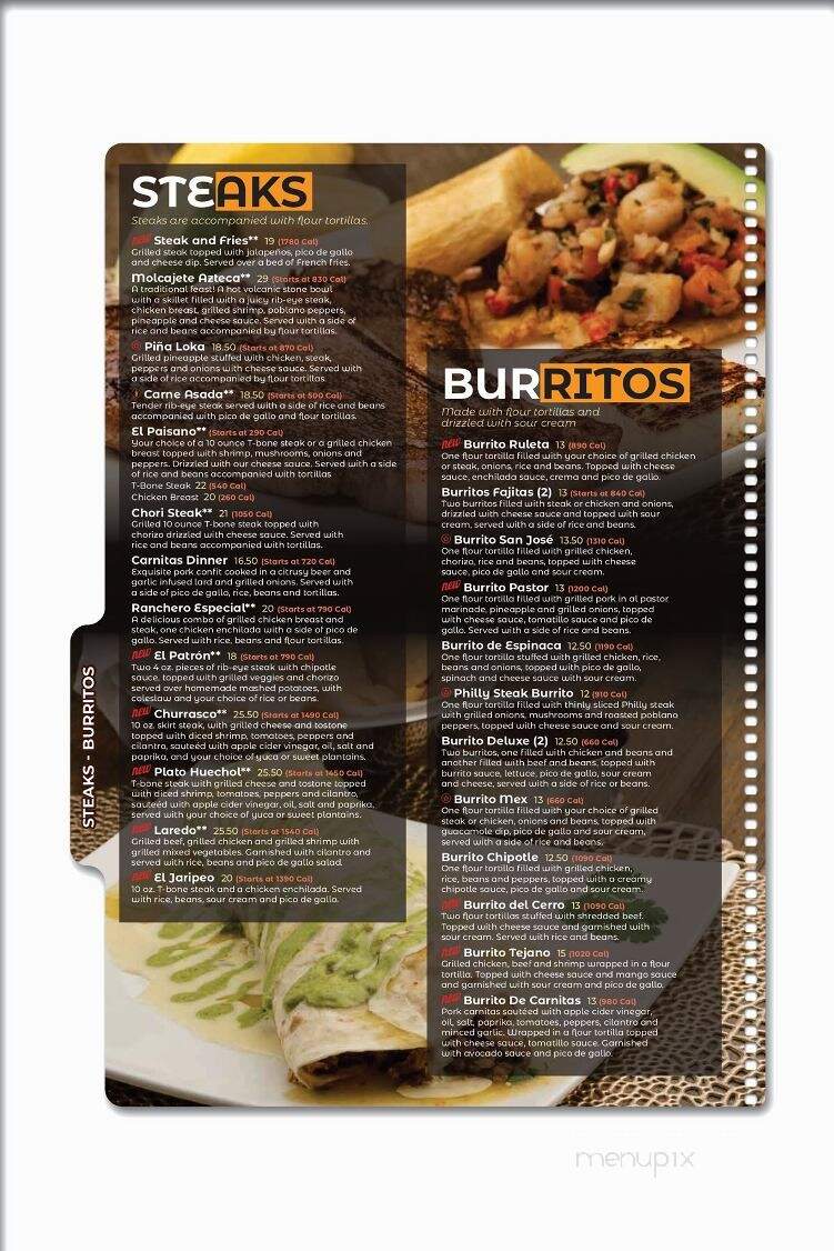 Plaza Azteca - Myerstown, PA menu_pic